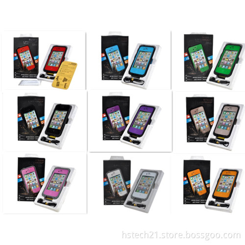 Lifeproof waterproof series mobilephone cases used for iphone 4 4s 5 cellphone case several colors